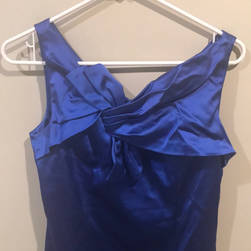 David meister blue dress size 6 - Picture 2 of 6